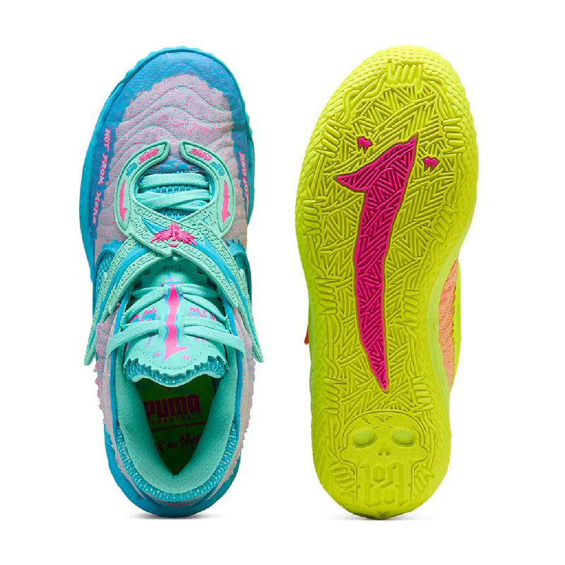 PUMA + Rick & Morty MB.05 'Rickie Orange Electric Peppermint'